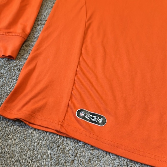 NFL Team Cleveland Browns Men’s Quarter Zip Pullover Orange XL Front Logo - Picture 3 of 6